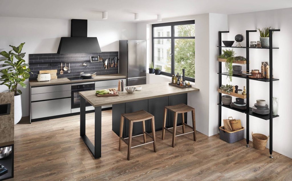 Nobilia Darl Grey Handleless Contemporary Kitchen | German Kitchen Outlet Chester, Chester