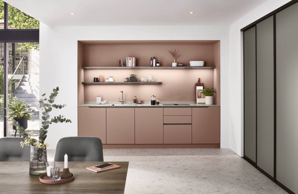 Nobilia Grey Modern Compact Kitchen | German Kitchen Outlet Chester, Chester