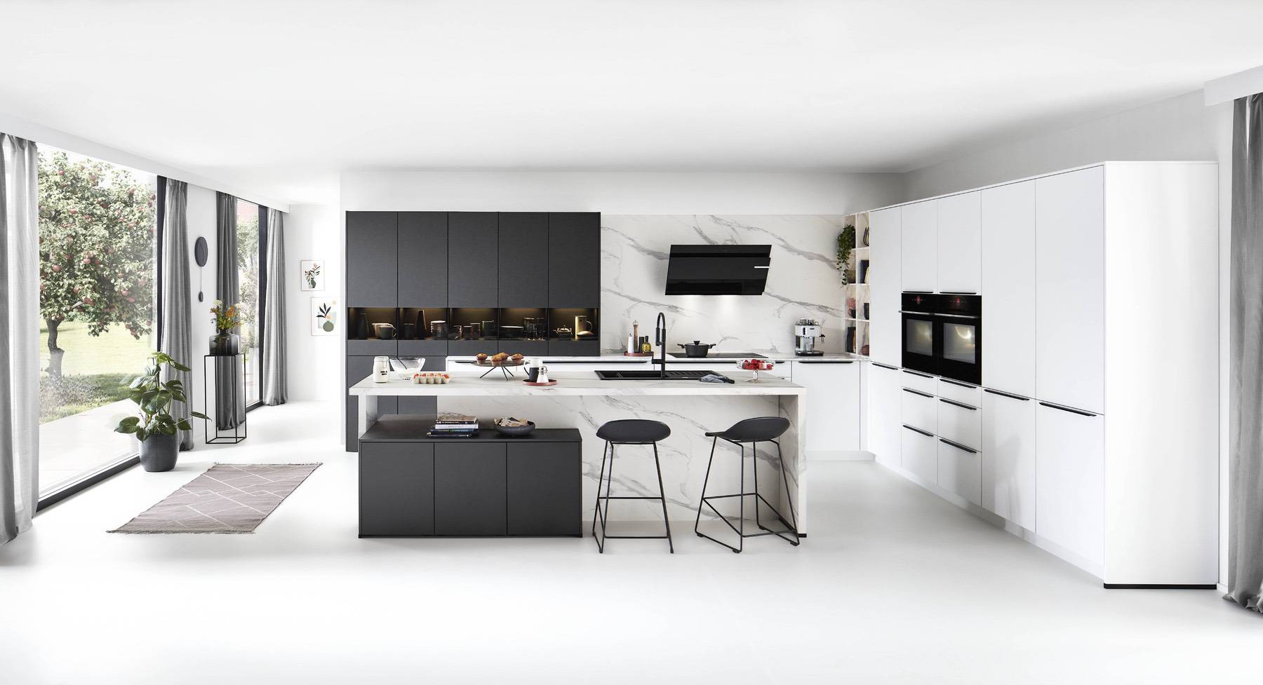 Nobilia Light Open Plan Kitchen Island | German Kitchen Outlet Chester, Chester