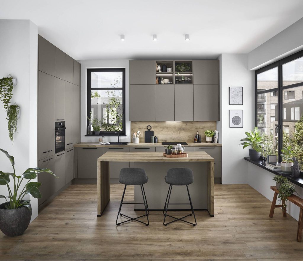 Nobilia Wooden Island Kitchen 1 | German Kitchen Outlet Chester, Chester
