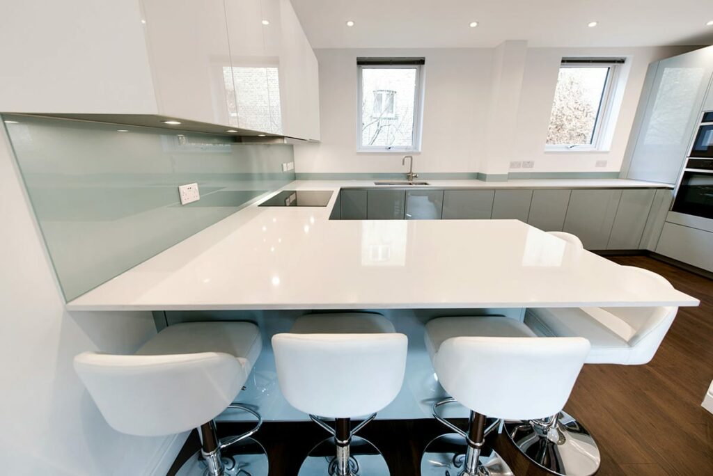 White Quartz Worktop 2 | German Kitchen Outlet Chester, Chester