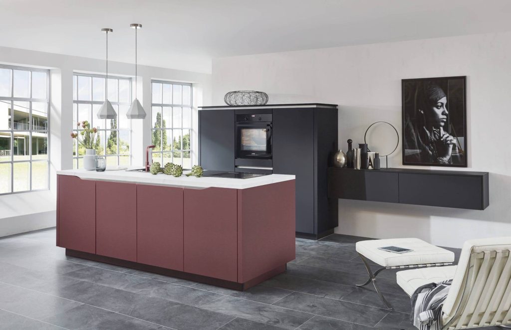 Nobilia Vibrant Dark Kitchen | German Kitchen Outlet Chester, Chester