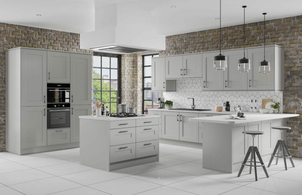 Jjo Grey Mist Shaker Kitchen | Totally Kitchens, Southampton