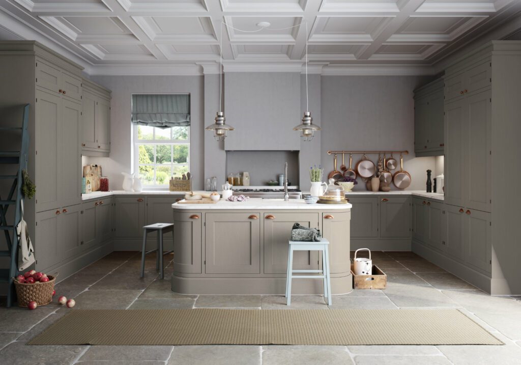 Manor Interiors Grey Shaker U Shaped Kitchen 1 | Totally Kitchens, Southampton