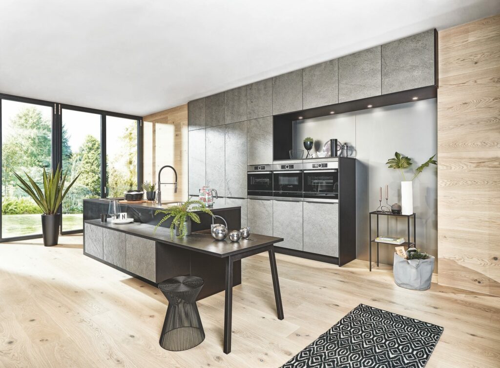 Stone Grey Kitchen With Island | Coleroberts, Loughborough
