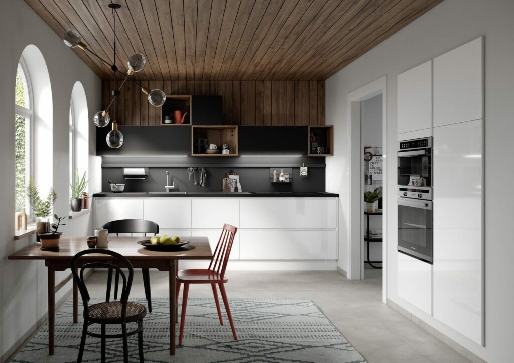 White Gloss L Shaped Kitchen | Coleroberts, Loughborough