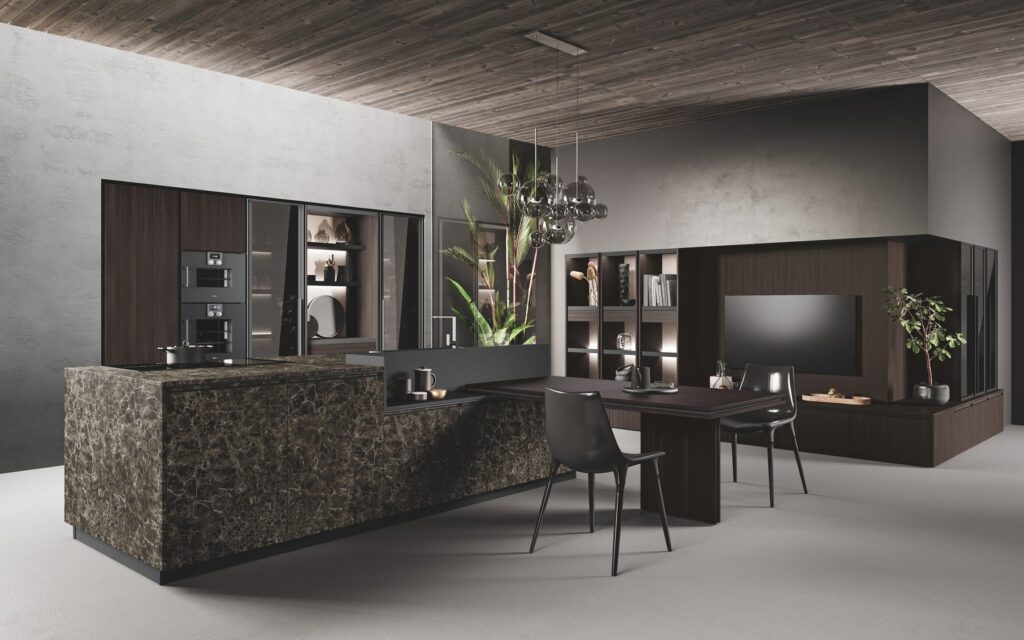 Miton Ceramic Wood Effect Modern Kitchen | Square Kitchens At Ponsford, Sheffield