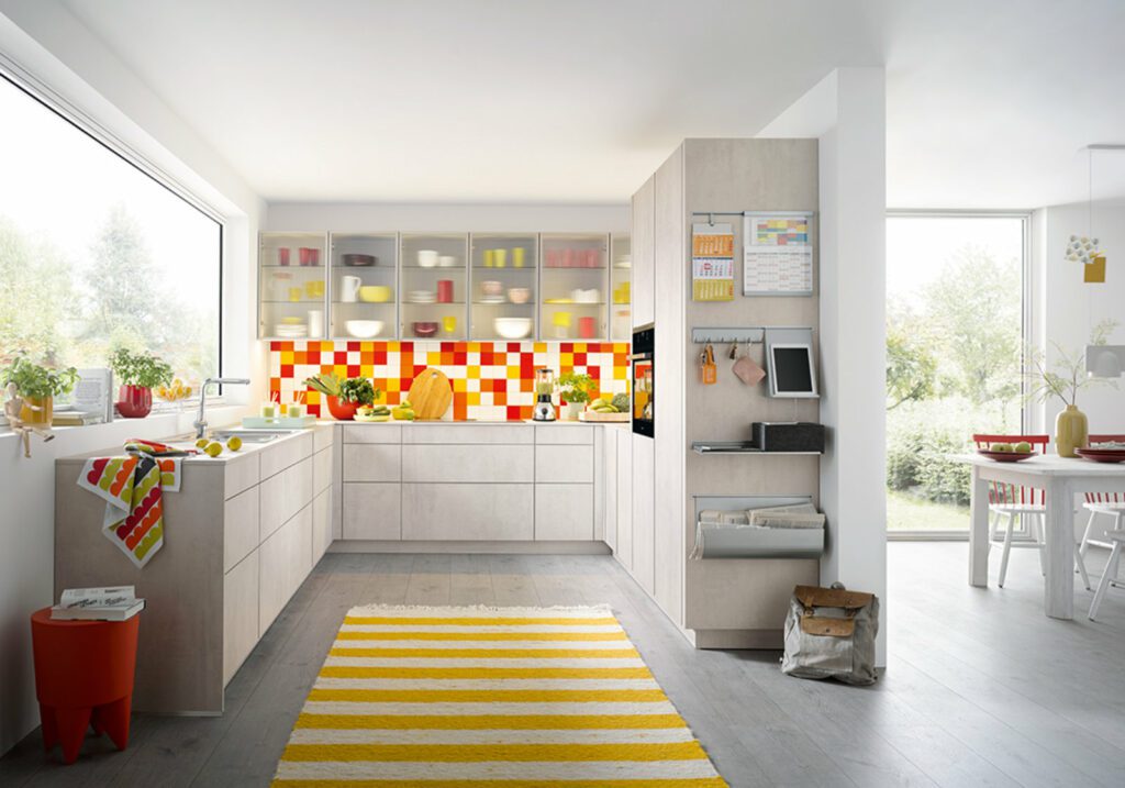 Schuller Light Handleless U Shaped Kitchen | Square Kitchens At Ponsford, Sheffield