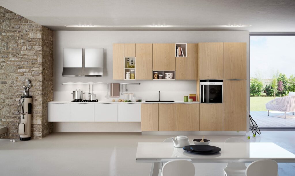 Arredo3 Light Wood Kitchen | Pieve Interiors, Paisley