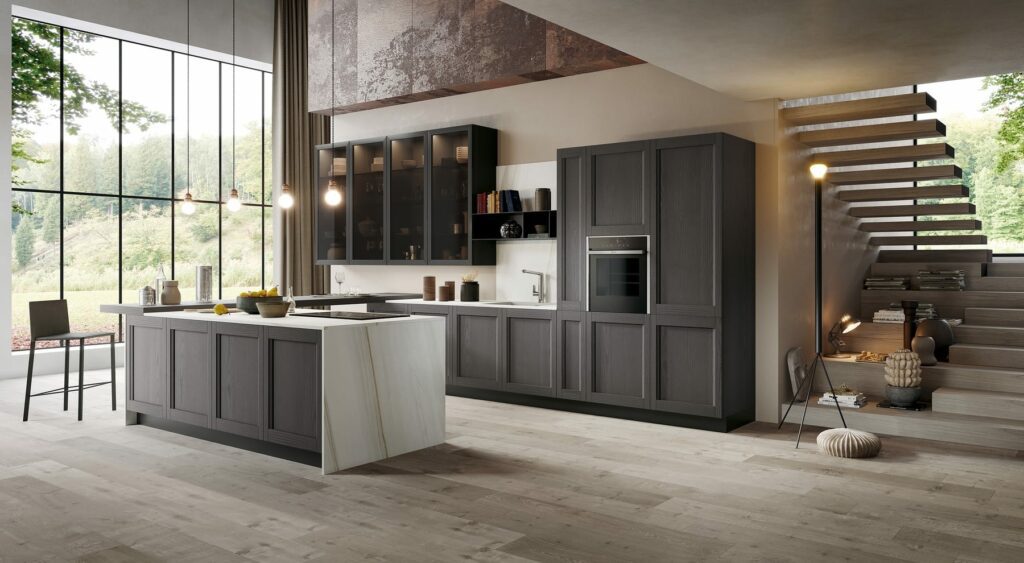 Arredo3 Modern Grey Shaker Kitchen | Pieve Interiors, Paisley