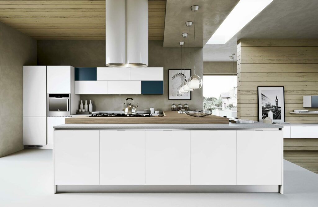 Arredo3 Modern Matt White Kitchen | Pieve Interiors, Paisley