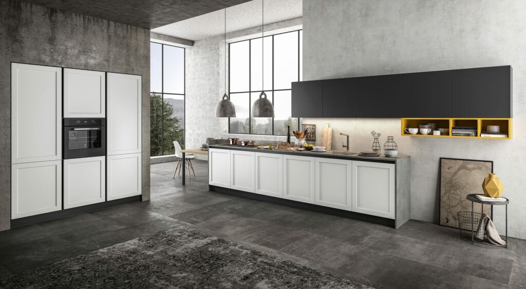 Arredo3 White Shaker Handleless Kitchen | Pieve Interiors, Paisley
