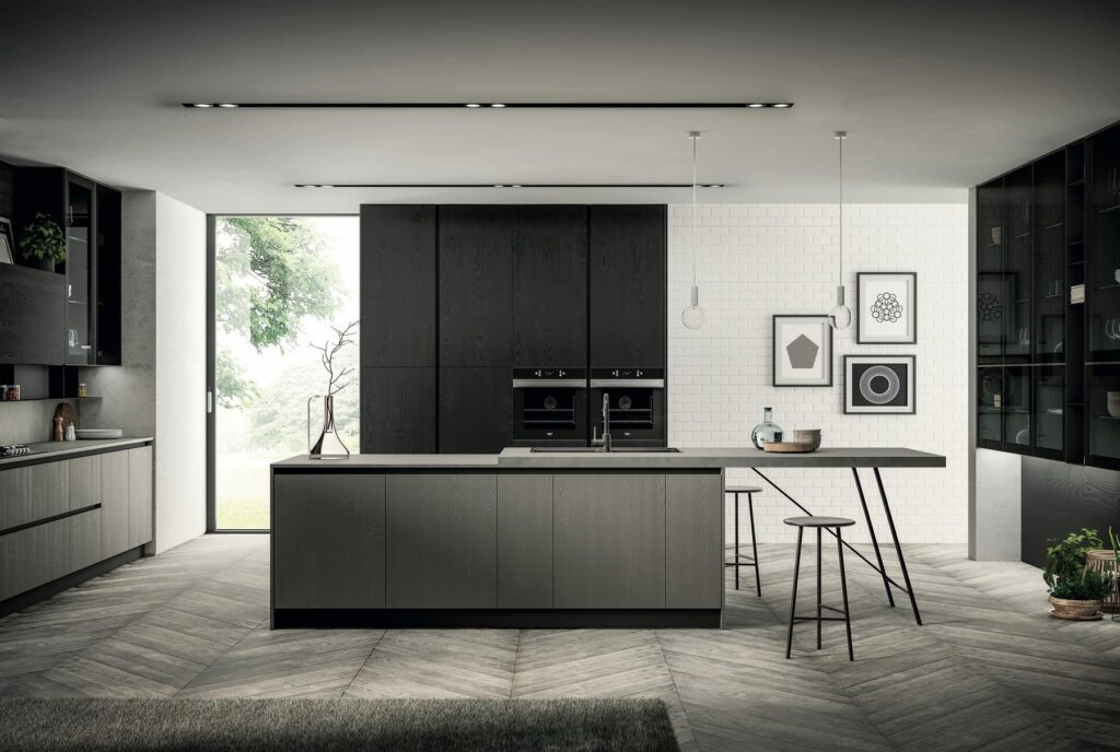 Arredo3 Wood Kitchen With Island | Pieve Interiors, Paisley