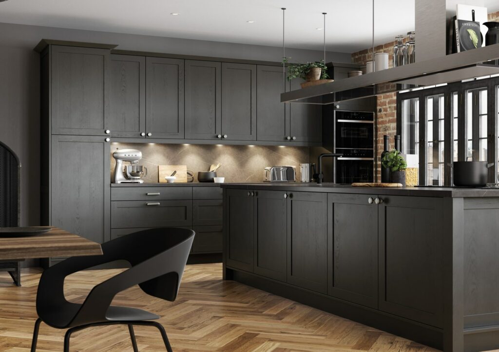 bespoke kitchens Hornchurch - Graphite Shaker Kitchen 4 | Stanford Design, Upminster