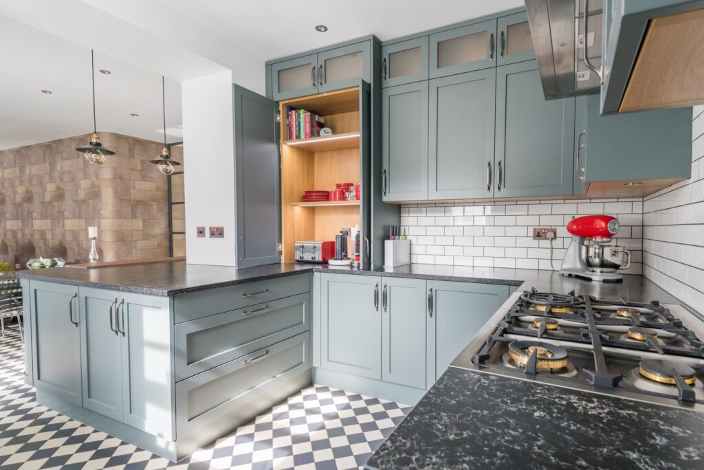 Pastel Blue Shaker Kitchen4 | Stanford Design, Upminster