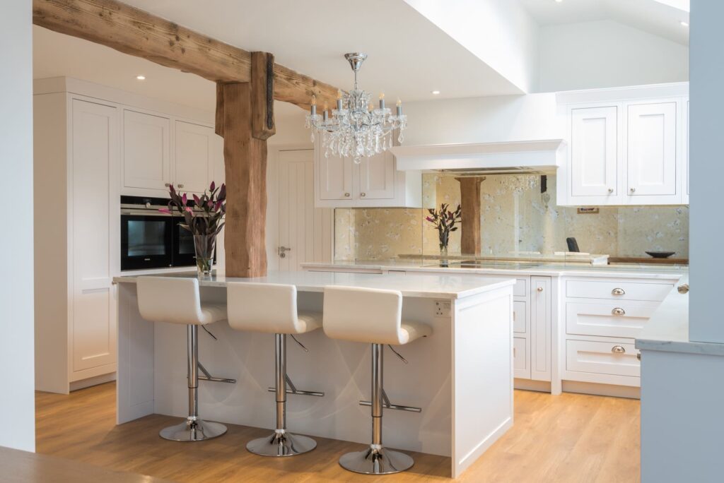 White Shaker In Frame Kitchen0004 | Stanford Design, Upminster