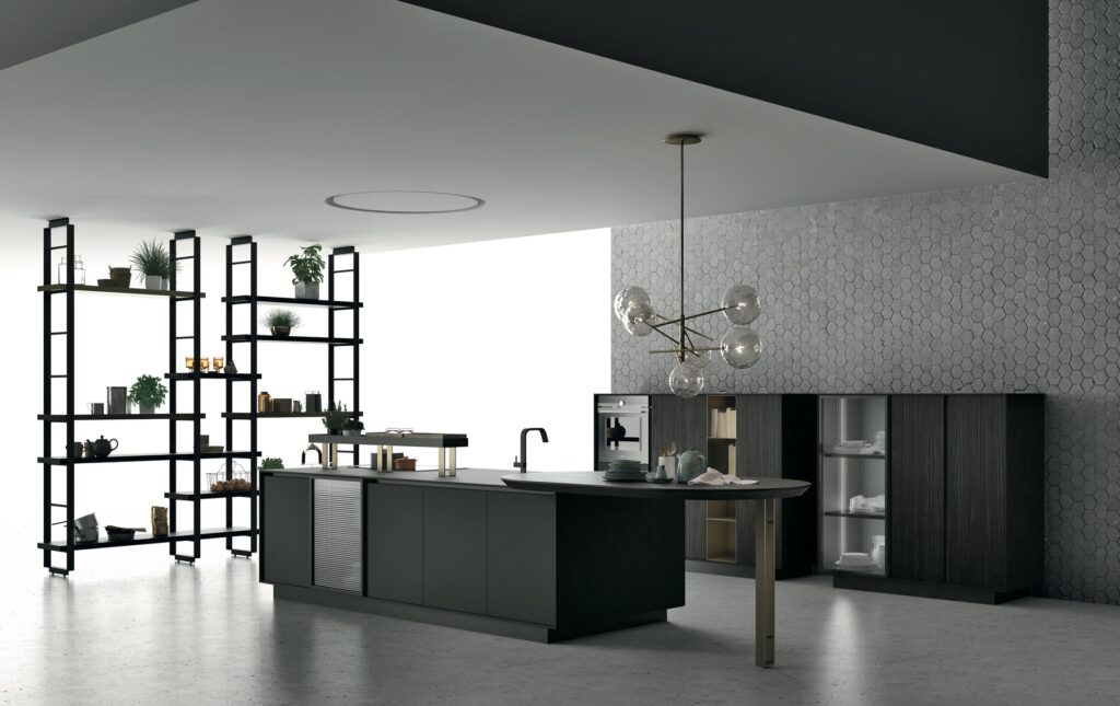 Doimo Dark Handleless Kitchen 2 | Vegas Kitchens, Folkestone