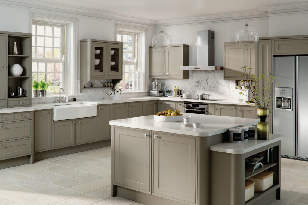 Matt Stone Grey Modern Country Kitchen | Vegas Kitchens, Folkestone