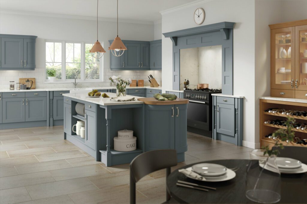 Jigsaw Blue Shaker Kitchen | Herbert Todd