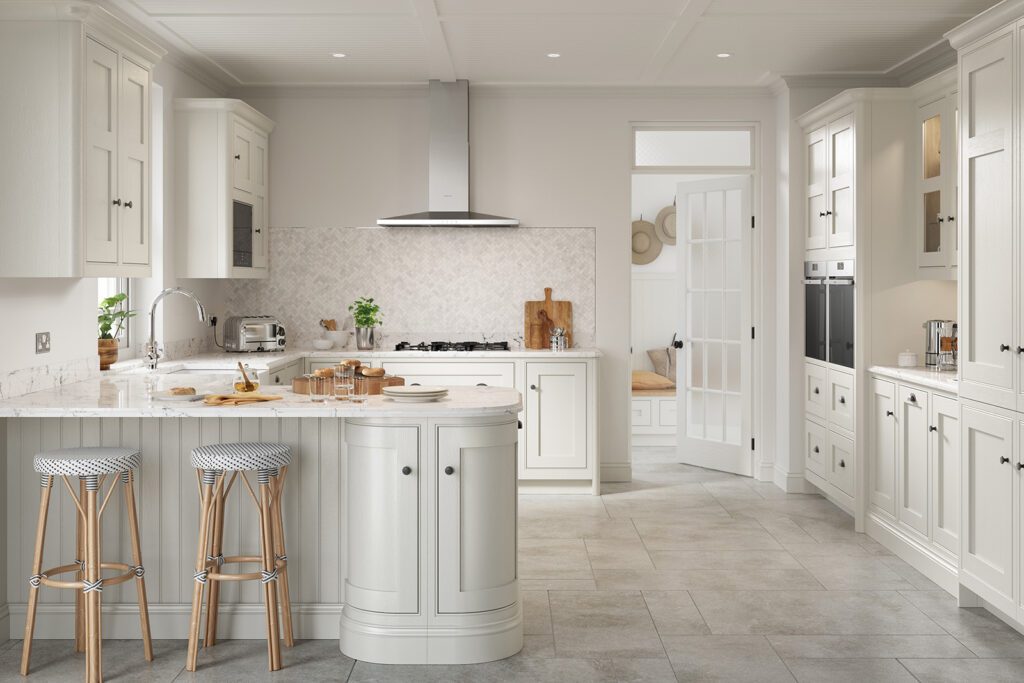 Second Nature White Shaker In Frame Kitchen | Kubo Kitchens