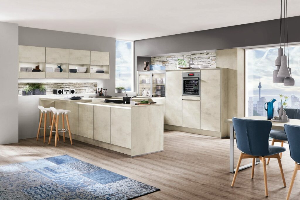 Nobilia Stone Handleless U Shaped Kitchen 2021 1 2 | My Dream Kitchen, London