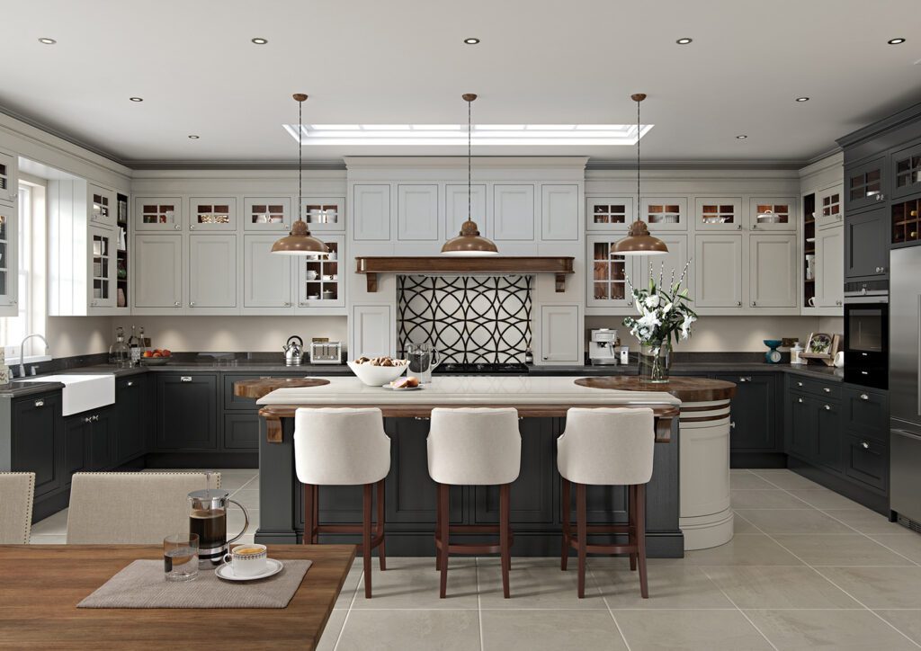 Aisling Traditional U Shaped Kitchen With Island | My Dream Kitchen, London