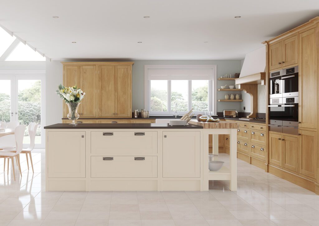 Aisling Wood In Frame L Shaped Kitchen | My Dream Kitchen, London