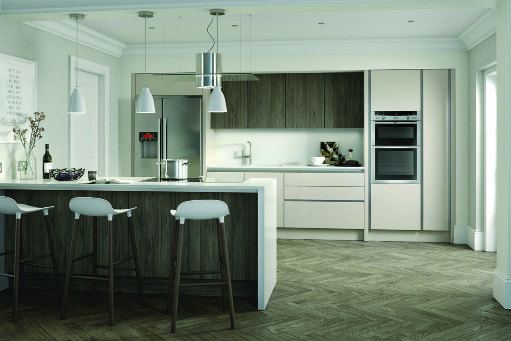 Second Nature Wood Cashmere Matt Handleless Kitchen | My Dream Kitchen, London