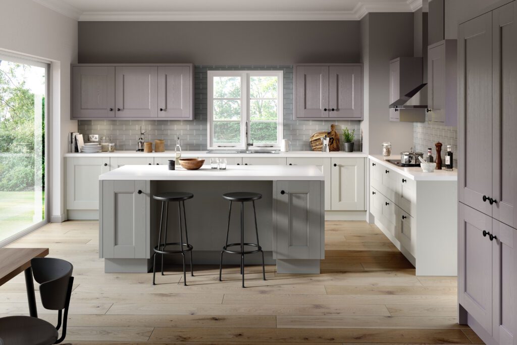 Manor House Painted Slate Heather And Light Grey | Inova Kitchens, Luton