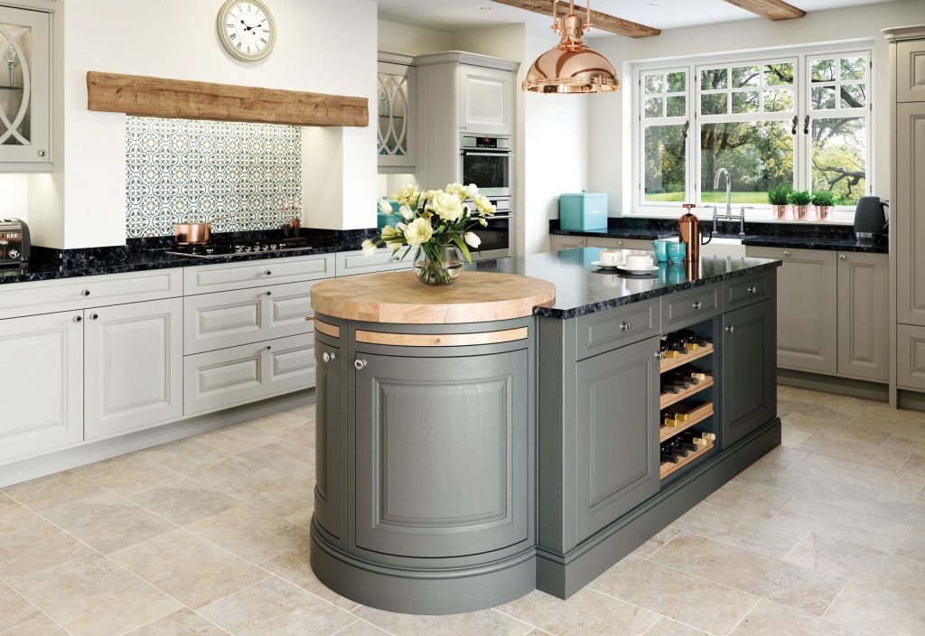 Jefferson Stone And Gun Metal Grey In Frame Kitchen 1 | Unlimited Kitchens, Nottingham