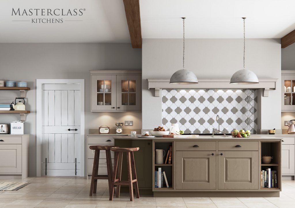 Masterclass Wood Shaker Kitchen With Island | Plum-Mex, Farnham