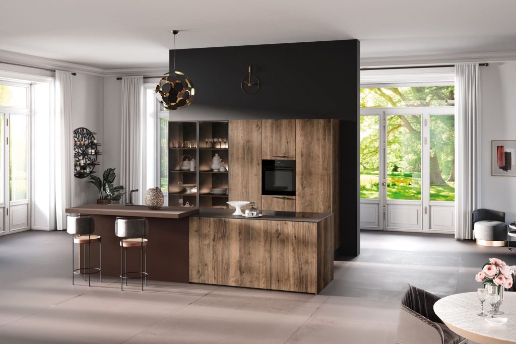 Rotpunkt Wood Handleless Kitchen | Plum-Mex, Farnham