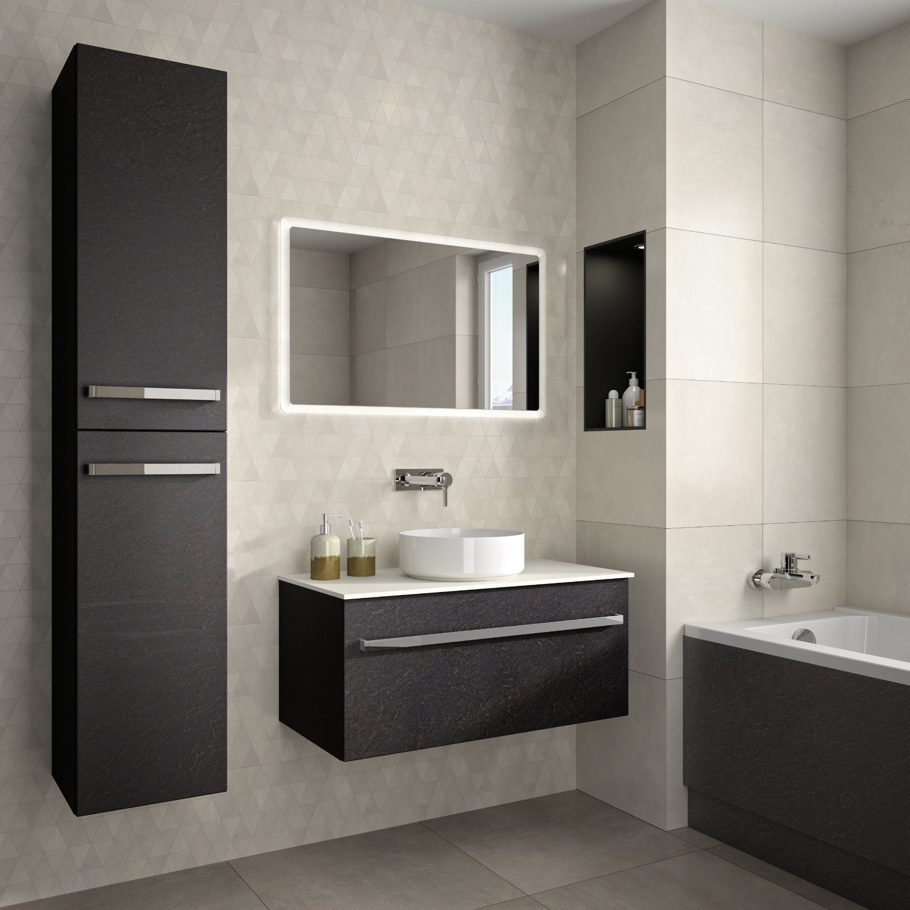 Sit On Vessel Basin 1 Drawer | Plum-Mex, Farnham
